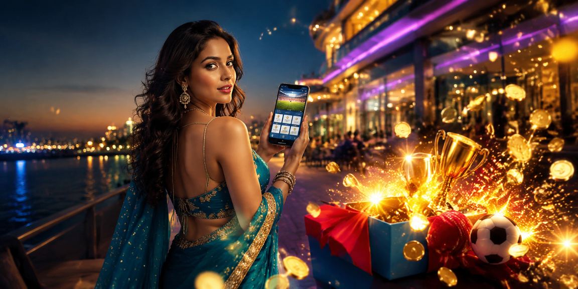 Indian casino jackpot coins glowing with vibrant light